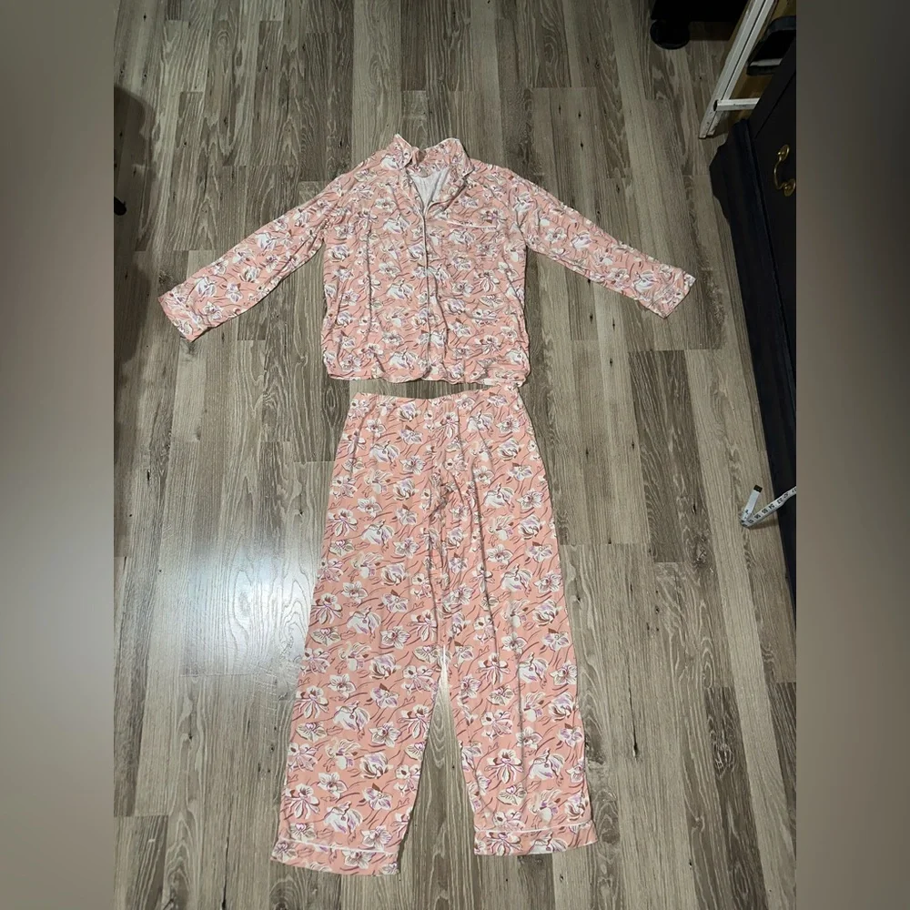 Eberjey Longsleeve Pajama Set Large - Picture 1 of 5